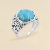 Turquoise Ring 925 Sterling Silver, Mens Ring, Engagement Ring, Handmade Jewelry