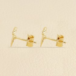 Cute Sheep Studs, Animal Earrings, 18k Gold Earrings, Sterling Silver Studs, Diamond Sheep Studs, Beautiful Earrings for Girls