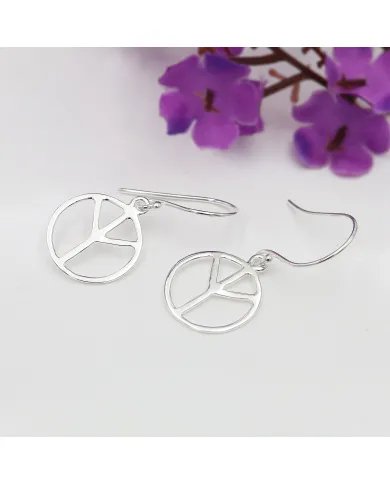 Handcrafted 925 Sterling Silver Dangle Earrings – Statement Hook Earrings Without Gemstones