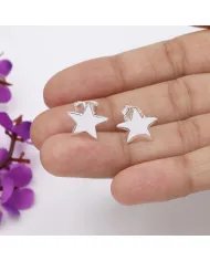 Star Studs Handmade Sterling Silver for Women Minimalist Jewelry