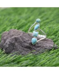 Arizona Turquoise Handmade Ring - Sterling Silver Statement Vintage Jewelry for Her