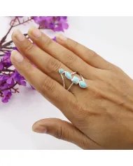 Arizona Turquoise Handmade Ring - Sterling Silver Statement Vintage Jewelry for Her