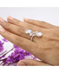 Moonstone Handmade Ring – Sterling Silver Dainty Statement Ring for Women