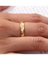 Diamond Ring, Engagement Ring, Space Diamond Ring, Eternity Ring, Gold Wedding Band, Dainty Promise Ring, Girls Engagement Ring