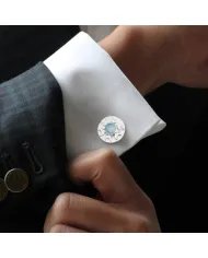 Ethiopian Opal Cufflinks - 925 Sterling Silver Men’s Luxury Accessories