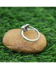 Amethyst Ring in Sterling Silver - Handmade Birthstone Jewelry for Her