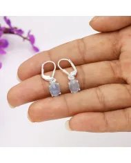 Aquamarine Earrings - Handmade Sterling Silver Versatile Jewelry for Women