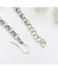 Natural Larimar Bracelet - Sterling Silver Handmade Unique Jewelry