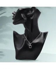 Black Onyx Pendant - 925 Sterling Silver Handmade Jewelry for Women