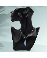 Labradorite Marquise Pendant - Handmade Sterling Silver Citrine Jewelry