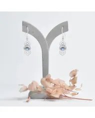 Rainbow Moonstone Earrings - 925 Sterling Silver Handmade Gemstone Jewelry