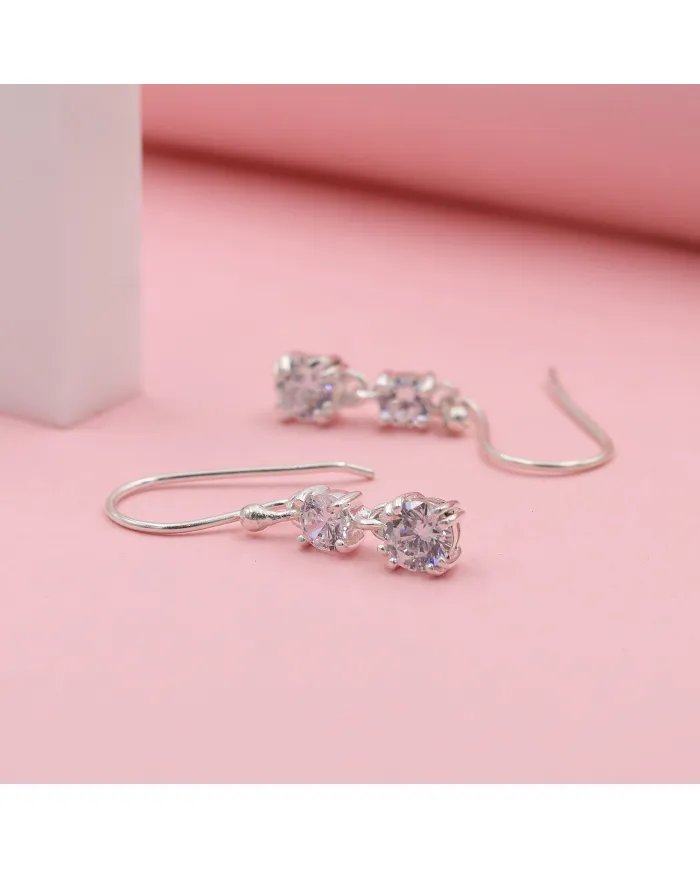 Crystal Earrings - 925 Sterling Silver Handmade Jewelry for Her