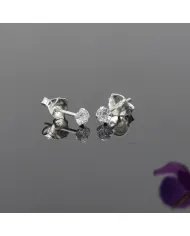 3mm Swarovski Crystal Studs - 925 Sterling Silver Minimalist Handmade Earrings for Her