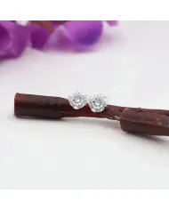 3mm Swarovski Crystal Studs - 925 Sterling Silver Minimalist Handmade Earrings for Her