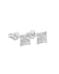 Swarovski Crystal 5mm Stud Earrings - Sterling Silver Handmade Minimalist Jewelry for Her