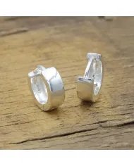 Handmade Hoop Earrings - 925 Sterling Silver Jewelry