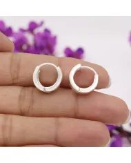 Handmade Hoop Earrings - 925 Sterling Silver Jewelry