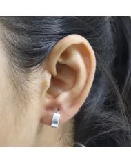 Handmade Hoop Earrings - 925 Sterling Silver Jewelry