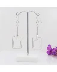 Silver Dangle Earrings - 925 Sterling Silver Jewelry for Her