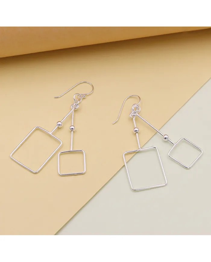 Silver Dangle Earrings - 925 Sterling Silver Jewelry for Her