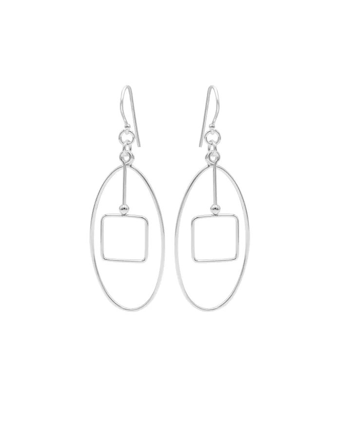 925 Sterling Silver Dangle Earrings - Silver Jewelry for Women