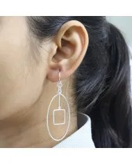 925 Sterling Silver Dangle Earrings - Silver Jewelry for Women