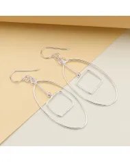 925 Sterling Silver Dangle Earrings - Silver Jewelry for Women