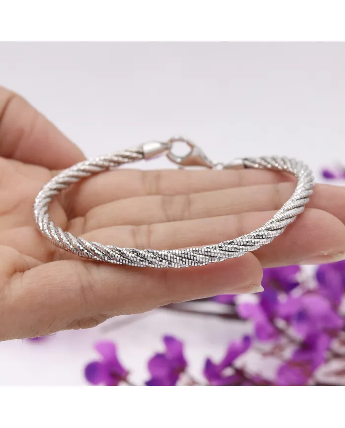 Unisex Silver Bracelet - Genuine 925 Sterling Silver Jewelry for Everyday Wear