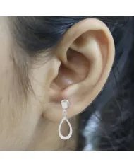 Personalized Silver Earrings 925 Sterling Silver Handmade Jewelry