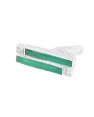 Classic Green Onyx Tie Clip – Elegant Handmade Men’s Gift