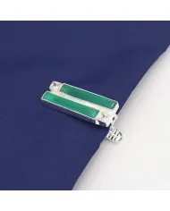 Classic Green Onyx Tie Clip – Elegant Handmade Men’s Gift