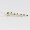 Peridot Pendant, Sterling Silver Pendant, Citrine Pendant, Long Pendant, Multistone Pendant, Charm Pendant, Pendant with Chains