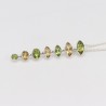 Peridot Pendant, Sterling Silver Pendant, Citrine Pendant, Long Pendant, Multistone Pendant, Charm Pendant, Pendant with Chains