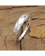 Sprinkler Diamond 925 Sterling Silver Handmade Ring