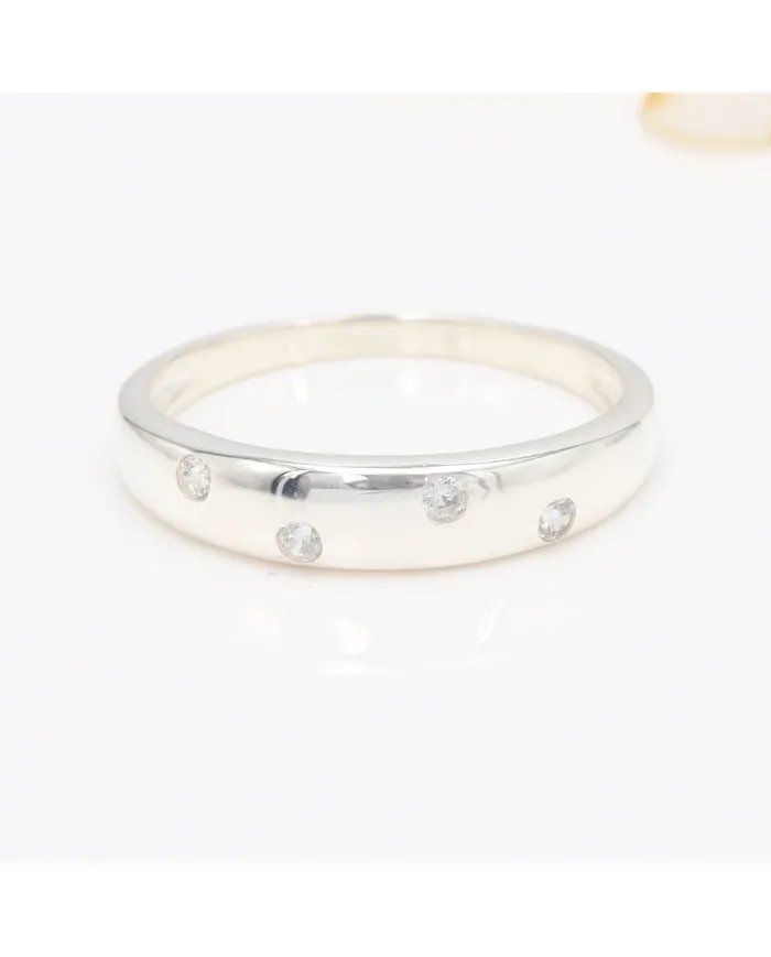 Sprinkler Diamond 925 Sterling Silver Handmade Ring