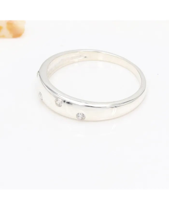 Sprinkler Diamond 925 Sterling Silver Handmade Ring