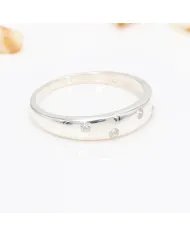 Sprinkler Diamond 925 Sterling Silver Handmade Ring