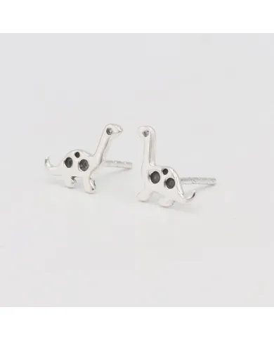 Swarovski Crystal Dinosaur Stud Earrings | 925 Sterling Silver Jewelry