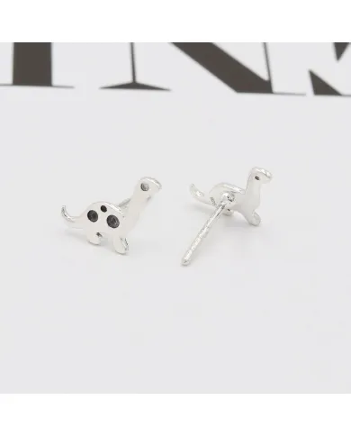 Swarovski Crystal Dinosaur Stud Earrings | 925 Sterling Silver Jewelry
