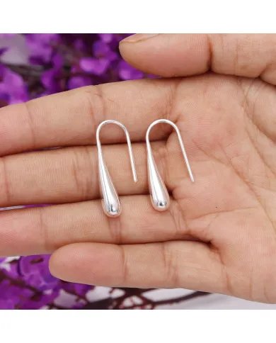 Handmade Water Drop Earrings – 925 Sterling Silver Dainty Jewelry