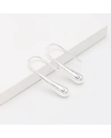 Handmade Water Drop Earrings – 925 Sterling Silver Dainty Jewelry