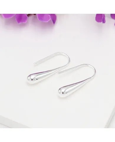 Handmade Water Drop Earrings – 925 Sterling Silver Dainty Jewelry