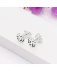 Sloth Stud Earrings - 925 Sterling Silver Swarovski Crystal Jewelry