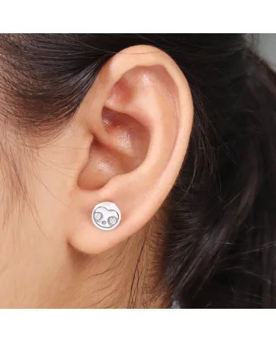 Sloth Stud Earrings - 925 Sterling Silver Swarovski Crystal Jewelry