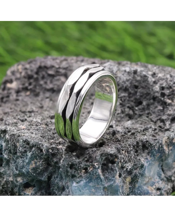 925 Sterling Silver Spinner Ring – Fidget & Anxiety Jewelry