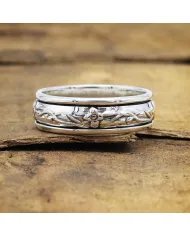 925 Sterling Silver Spinner Ring - Fidget & Anxiety Minimalist Jewelry