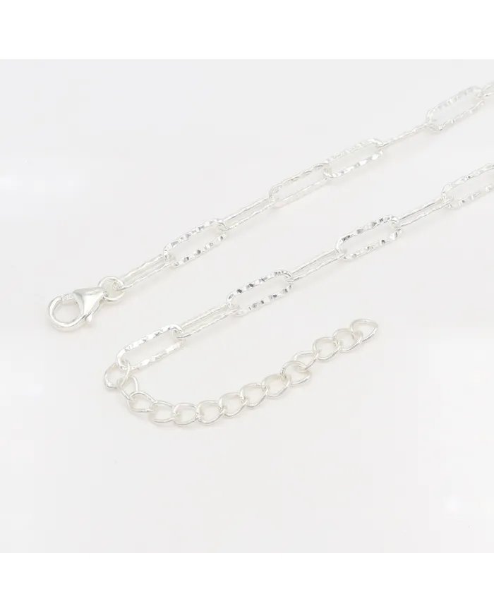 Black Onyx Necklace - 925 Sterling Silver Handmade Chain Jewelry