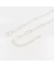 Black Onyx Necklace - 925 Sterling Silver Handmade Chain Jewelry