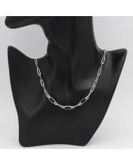 Black Onyx Necklace - 925 Sterling Silver Handmade Chain Jewelry