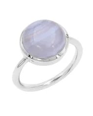 Larimar Gemstone Ring - 925 Sterling Silver Handmade Gemstone Jewelry